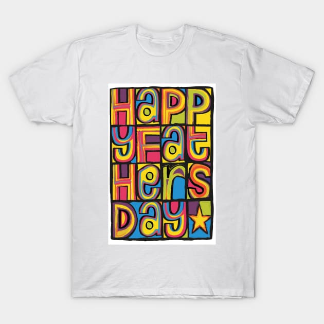 Happy Fathers Day 'Happy Mondays' Inspired Design T-Shirt by LTFRstudio